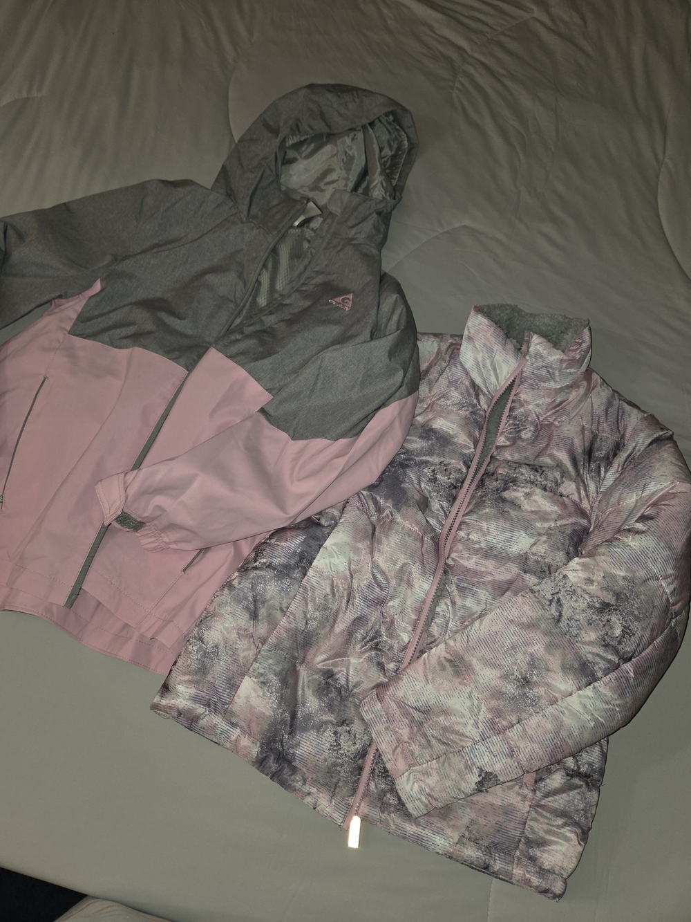 Gerry Girls' Gray Jacket with Pink Accents